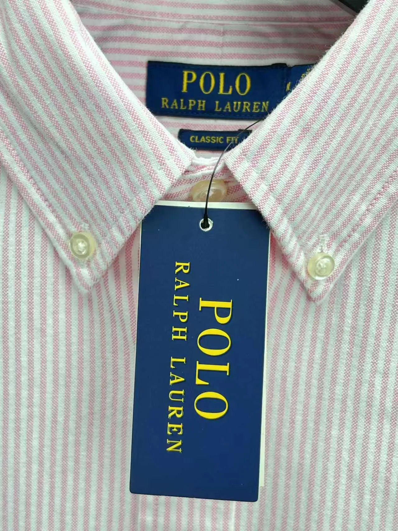 P360 Polo 25ss new logo embroidered striped square collar casual long-sleeved shirt, men's size: XS.S.M.L.XL.